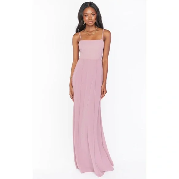 lauren tie maxi dress show me your mumu Lauren Tie Maxi Dress ~ Soft Beige Chiffon S